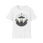 Bear & UFO T‑Shirt Celestial Forest Abduction Graphic Tee