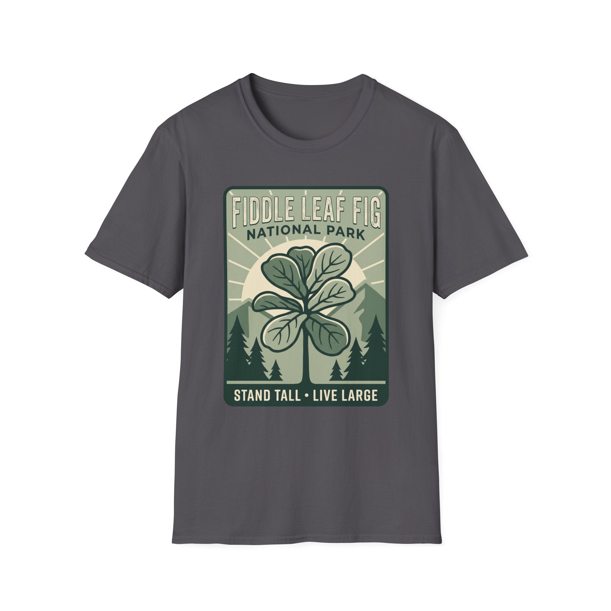Fiddle Leaf Fig National Park T‑Shirt — Plant Lover Vintage Poster Tee