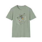 Bee Sketch Floral Honeybee T-Shirt