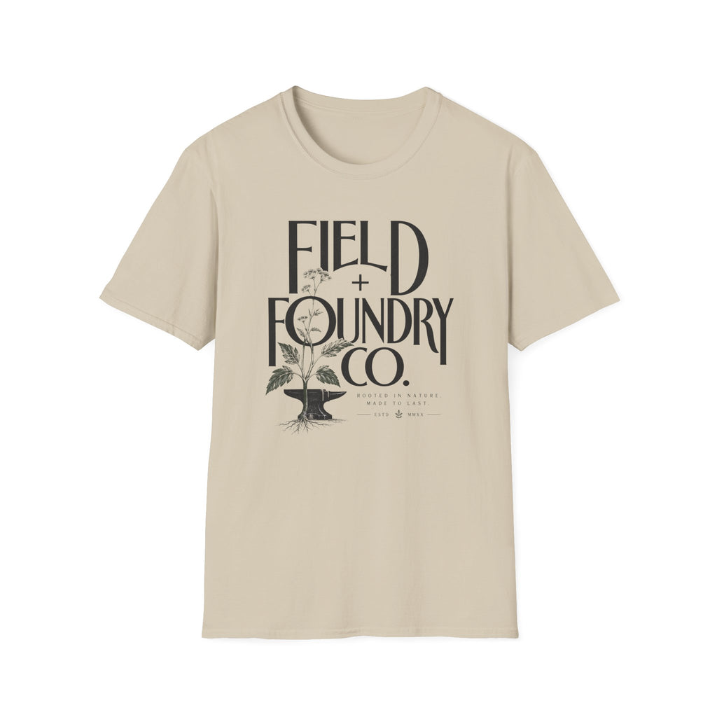 Field + Foundry Co. Logo T-Shirt — Vintage Botanical Graphic Tee