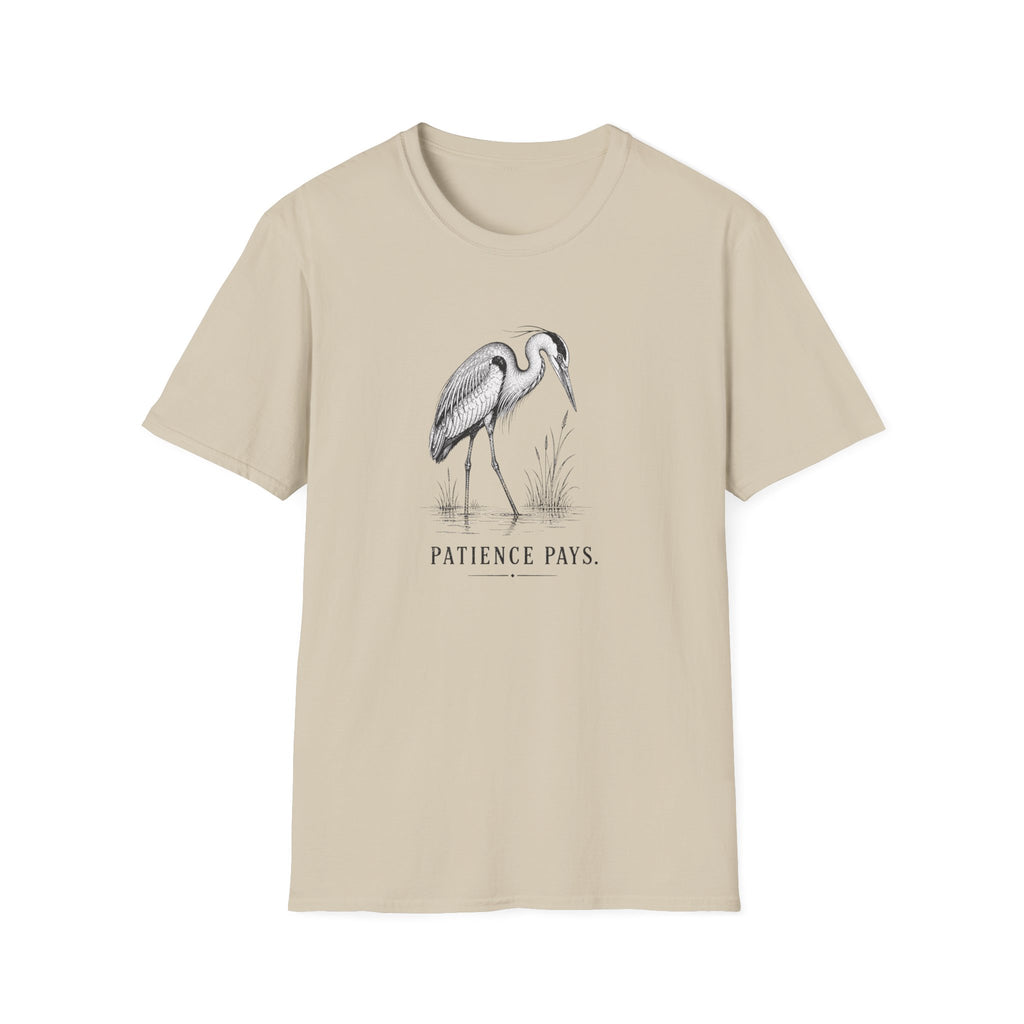 Patience Pays Heron T-Shirt