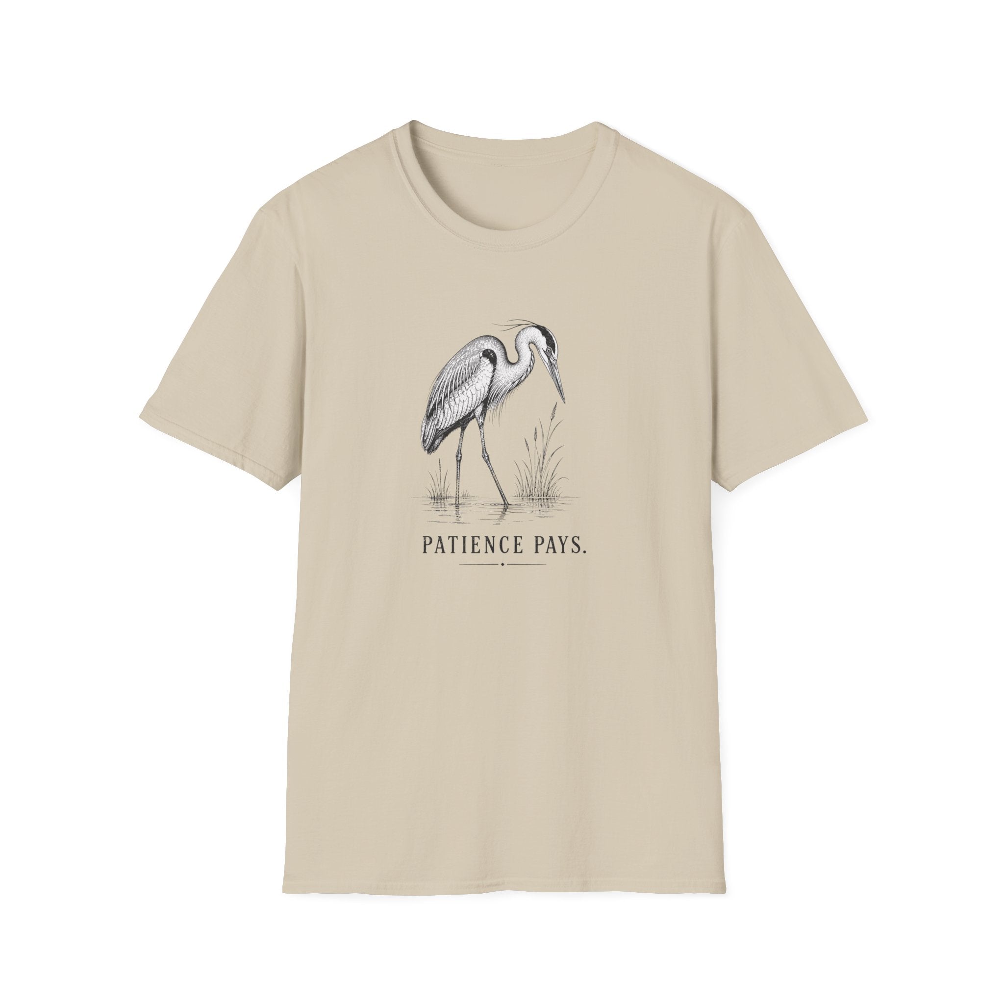 Patience Pays Heron T-Shirt