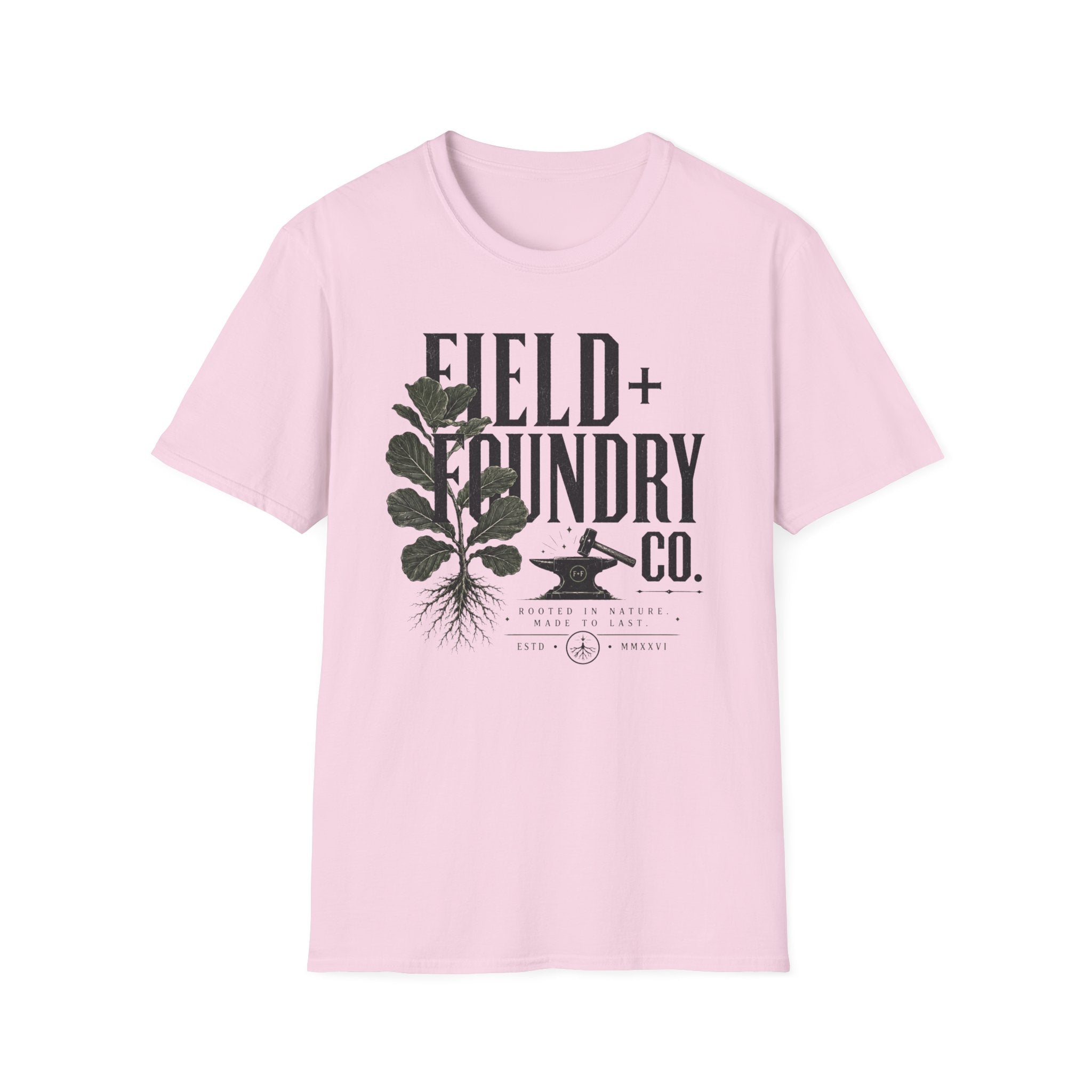 Field + Foundry Co. Botanical Graphic Logo T‑Shirt