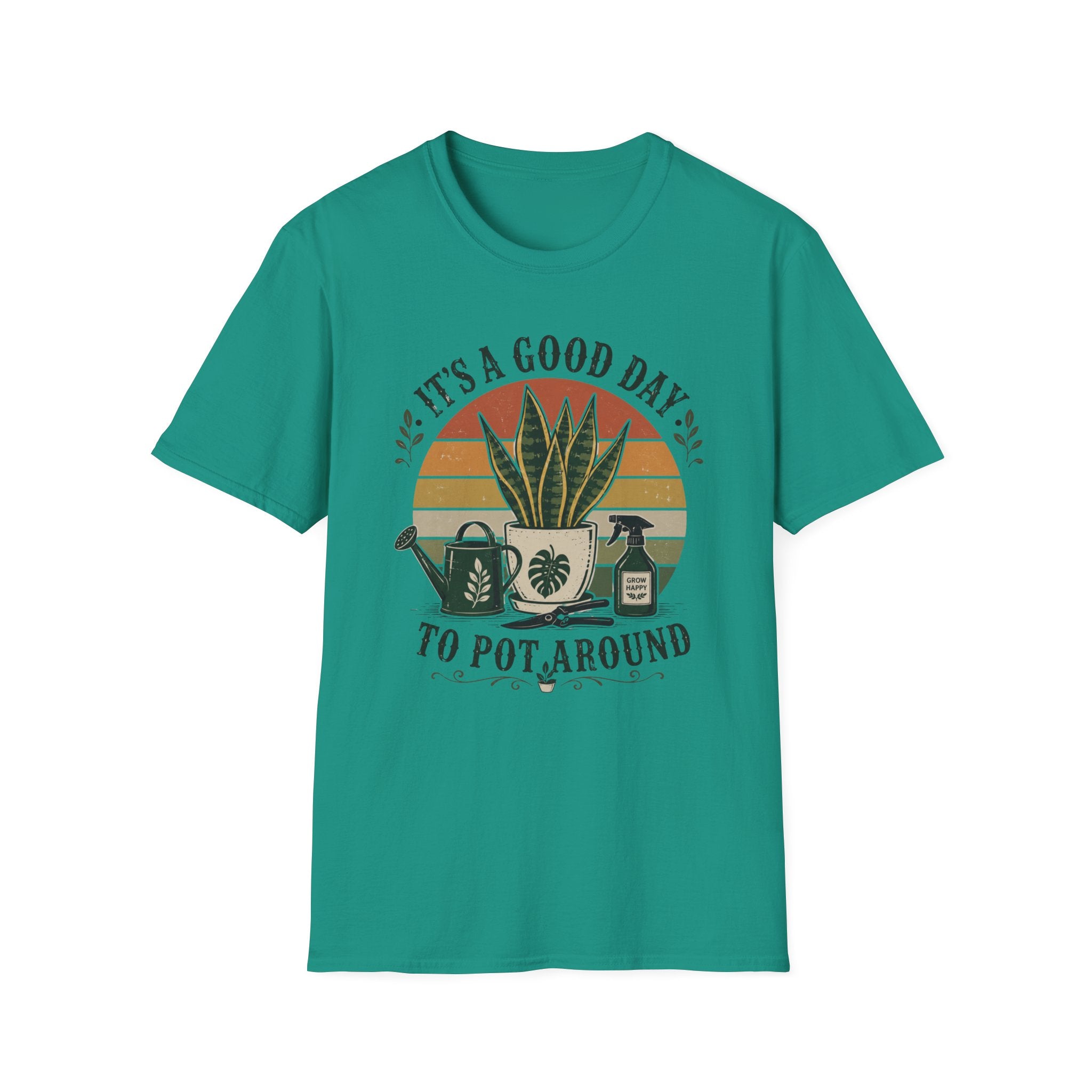 It's a Good Day to Pot Around T-Shirt — Retro Plant Lover Tee