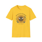 Sunflower Bee T-Shirt — "Rooted in Wonder" Botanical Graphic Tee