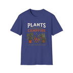 Plants Around the Campfire T-Shirt — Retro Camping Plant Lover Tee
