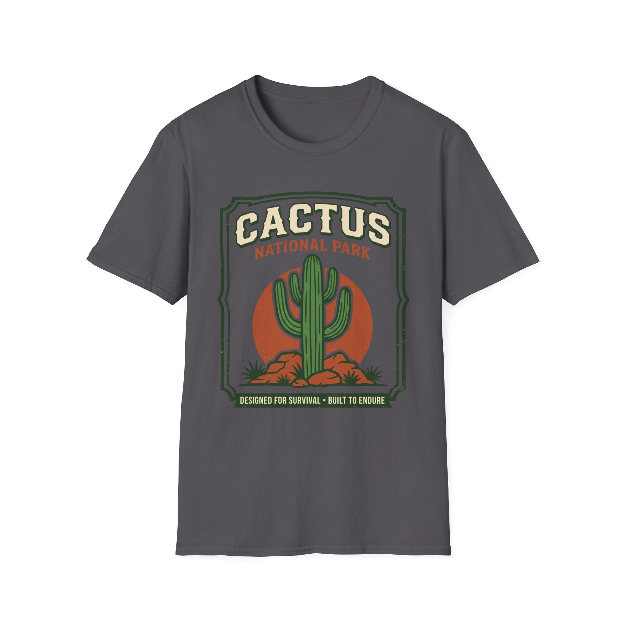 Cactus National Park T-Shirt — Retro Desert Cactus Graphic Tee