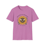 Sunflower Bee T-Shirt — "Rooted in Wonder" Botanical Graphic Tee