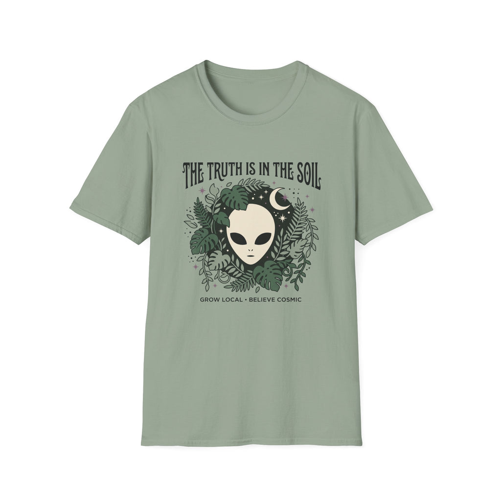Alien Plant Lover T‑Shirt — "The Truth Is In The Soil" Graphic Tee