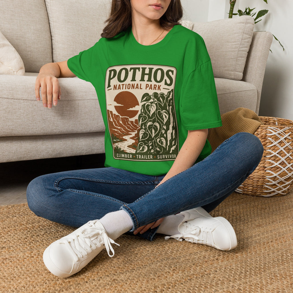 Pothos National Park T-Shirt — Vintage Plant Lover Tee