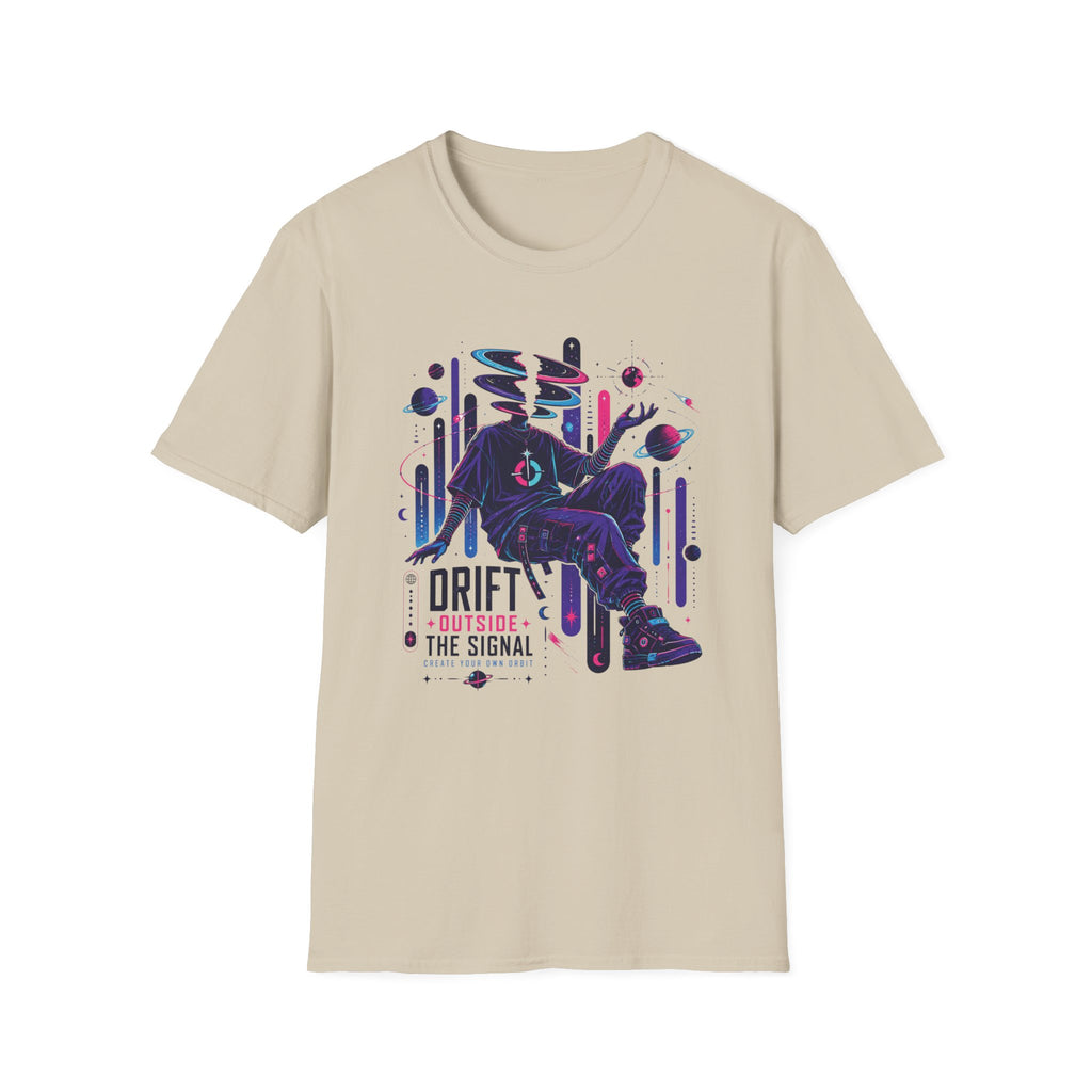 Surreal Space Drifter T-Shirt  "Drift Outside the Signal" Graphic Tee