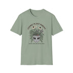 Cosmic Plant Parent T-Shirt Whimsical Alien & Botanical Graphic