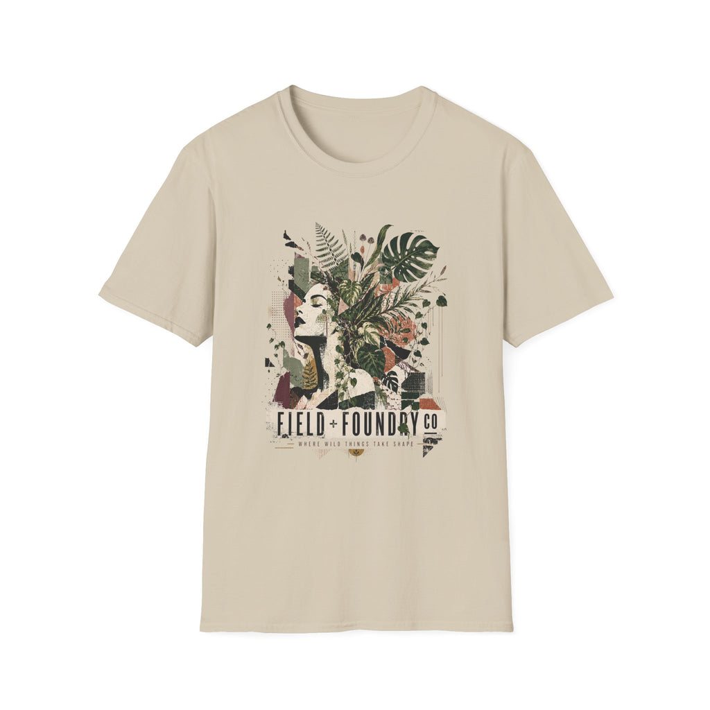 Botanical Femme T-Shirt — 'Field + Foundary Co.' Floral Portrait Tee