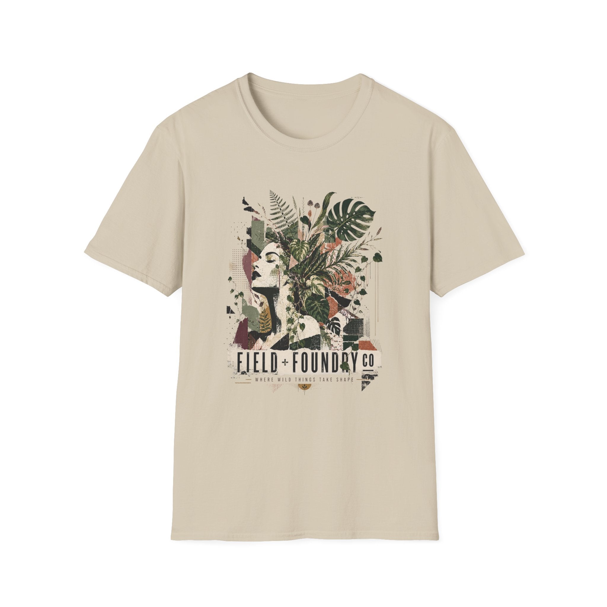 Botanical Femme T-Shirt — 'Field + Foundary Co.' Floral Portrait Tee