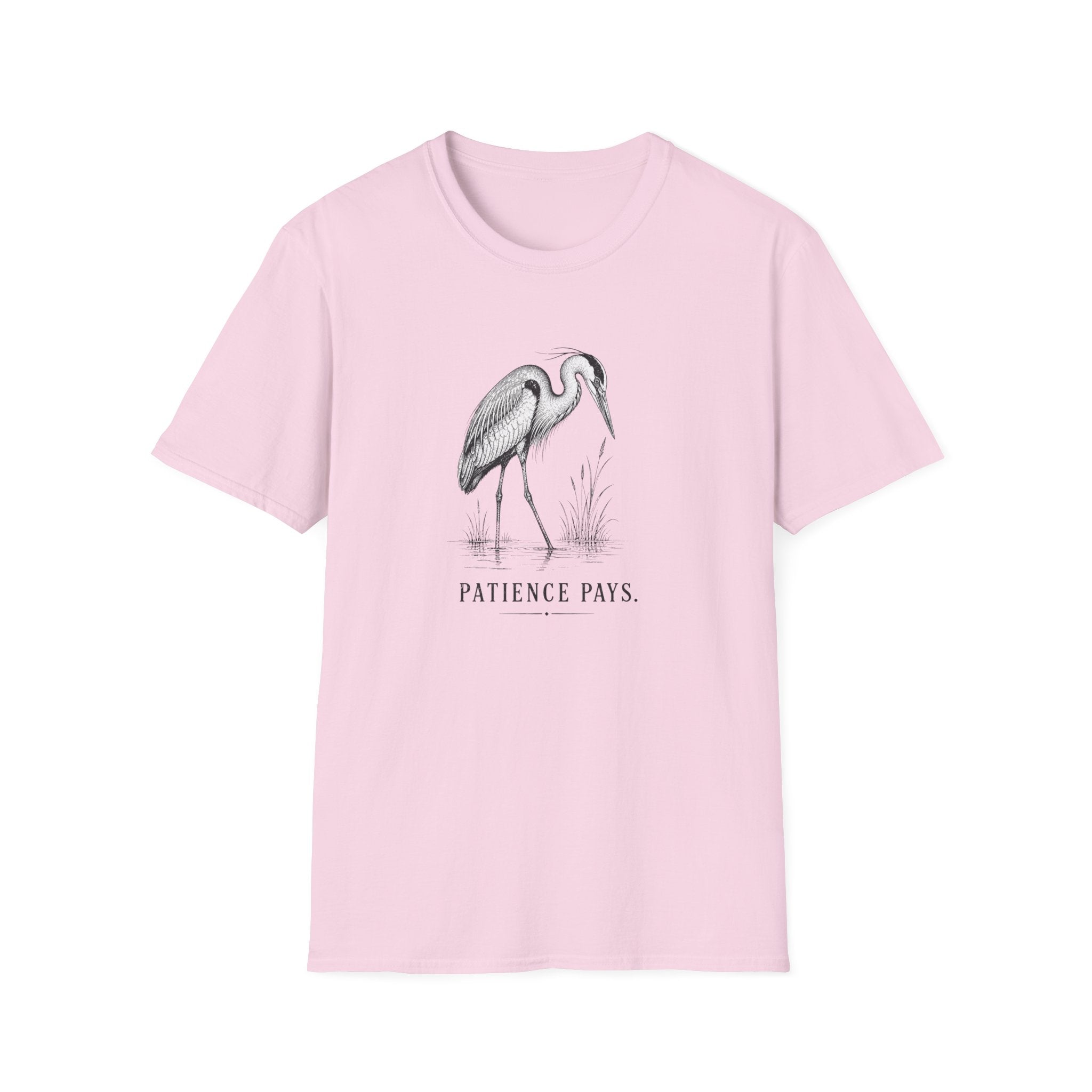 Patience Pays Heron T-Shirt