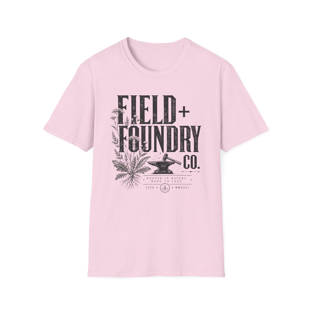 Field + Foundry T-Shirt — Vintage Botanical Logo Tee