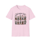Grow Somewhere Strange Whimsical Potted Plant Graphic T-Shirt