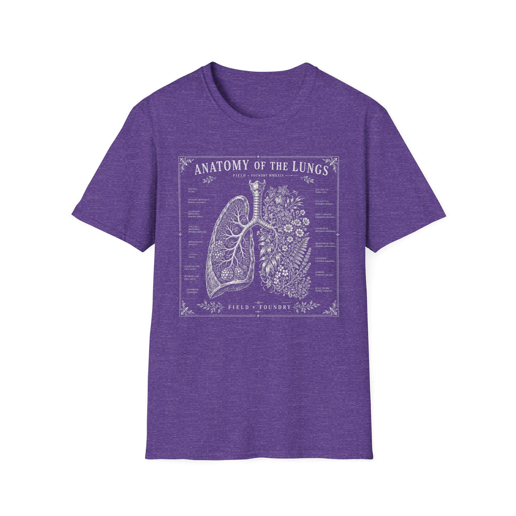 Anatomy of the Lungs T-Shirt — Vintage Medical Diagram Tee