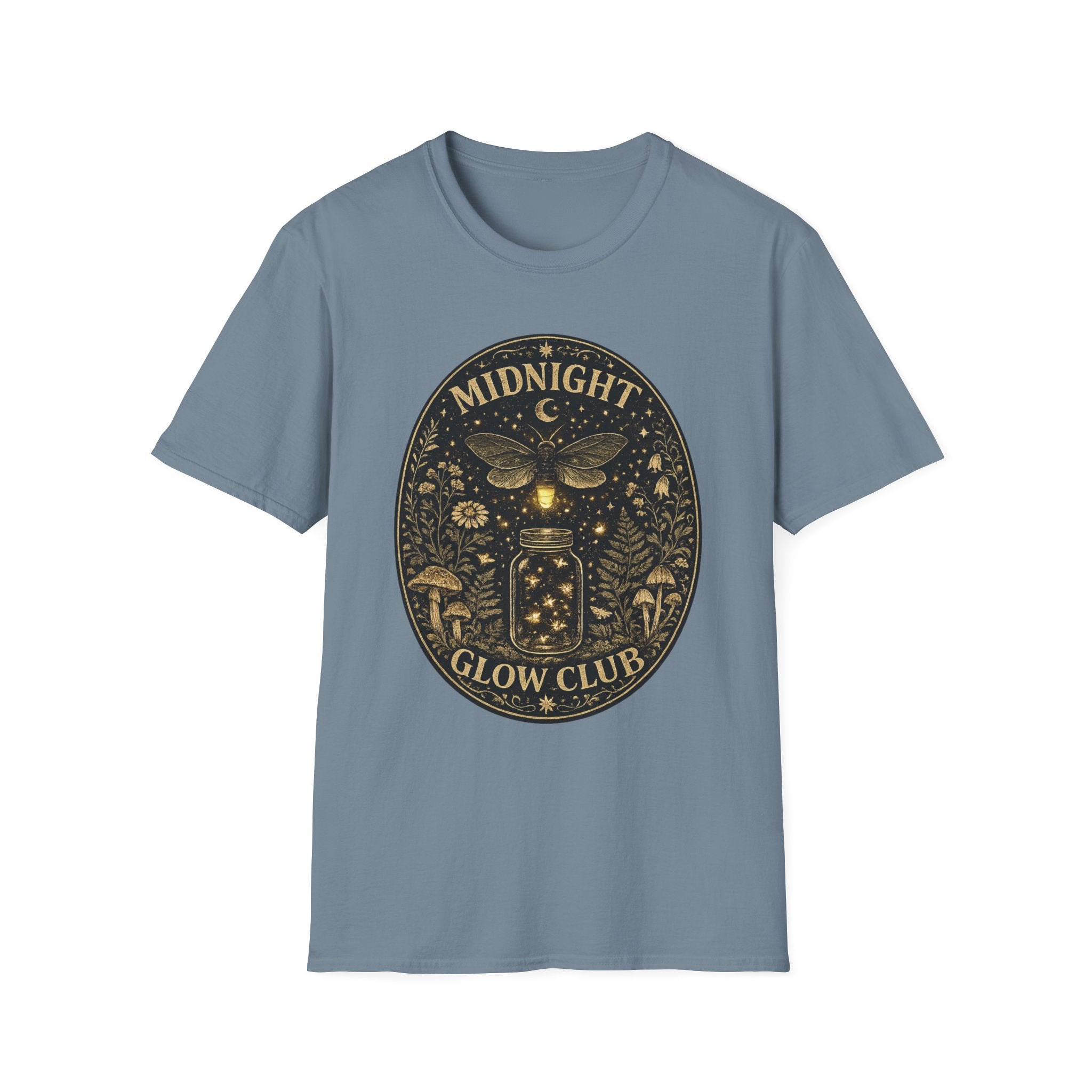 Midnight Glow Club T-Shirt — Moth & Moon Vintage Graphic Tee