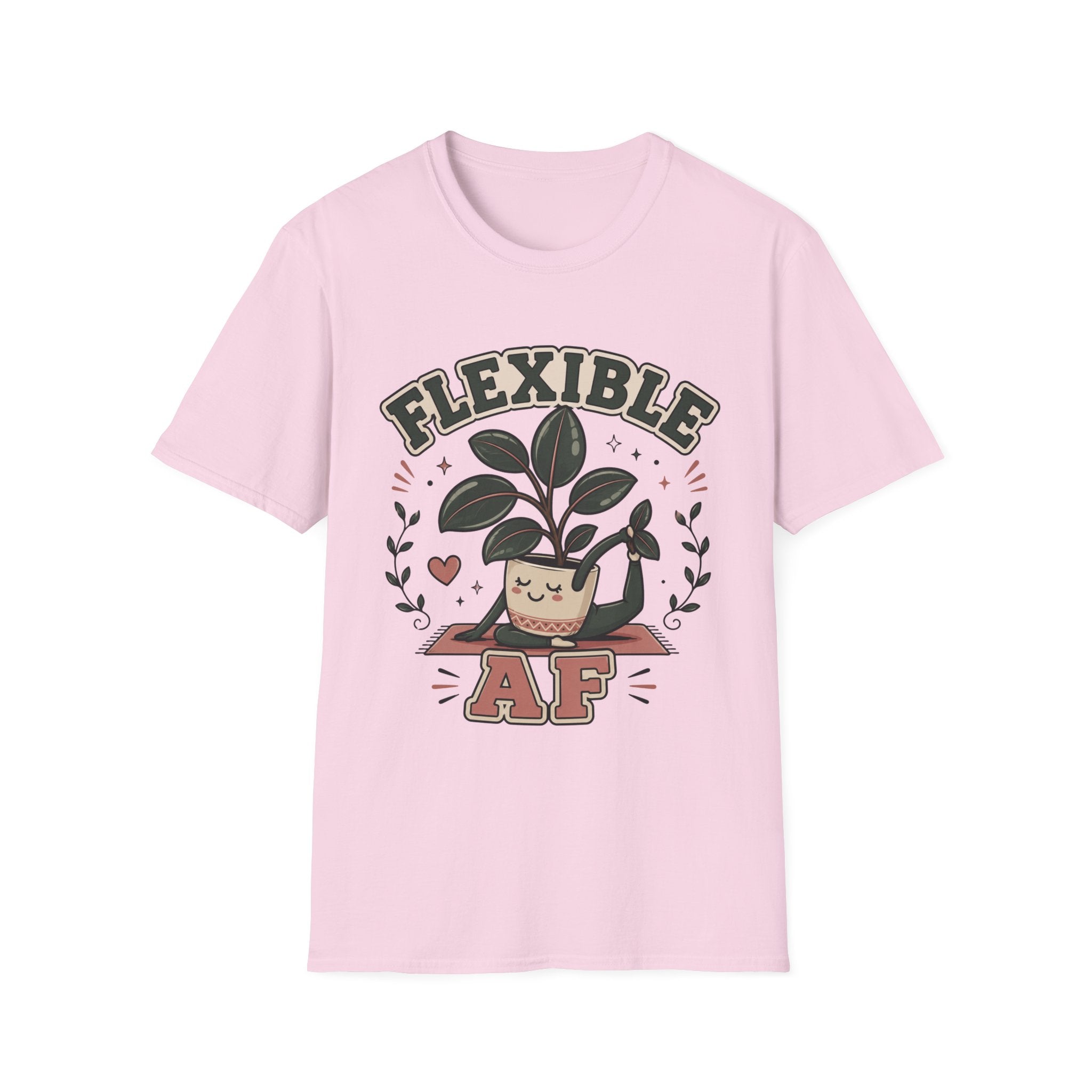 Flexible AF Rubber Plant Graphic T-Shirt