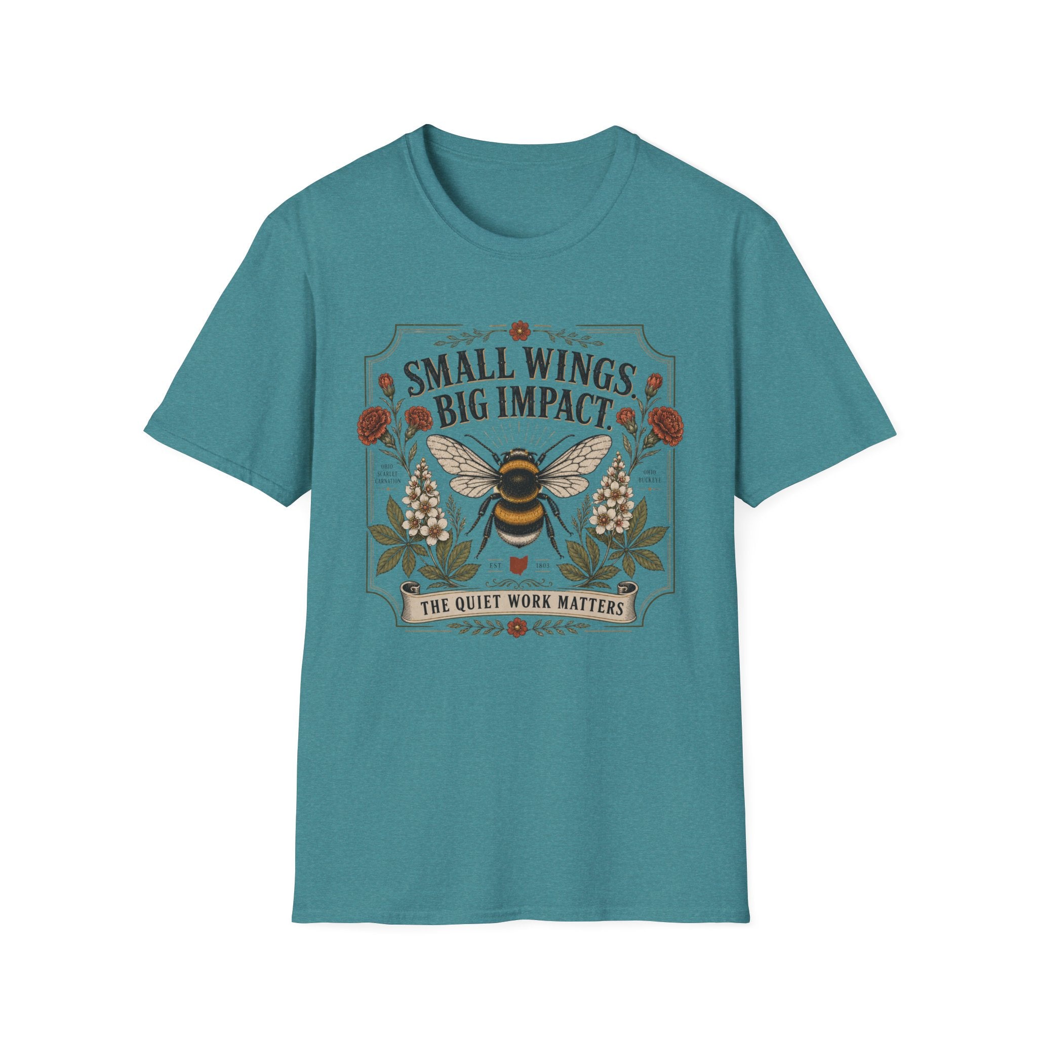 T-Shirt — Small Wings Big Impact Bee Graphic Tee