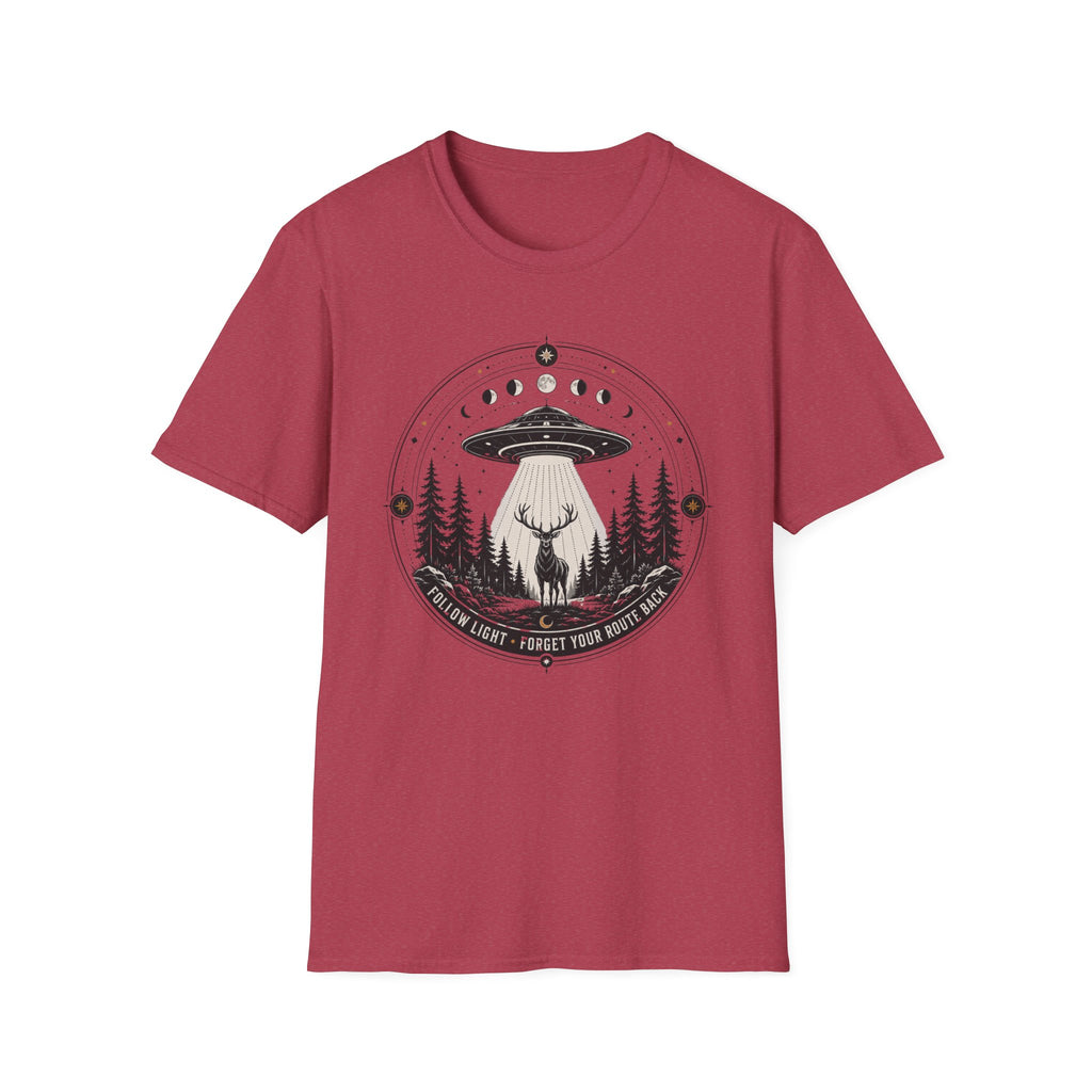 UFO Deer T-Shirt Cosmic Forest Abduction Graphic Tee