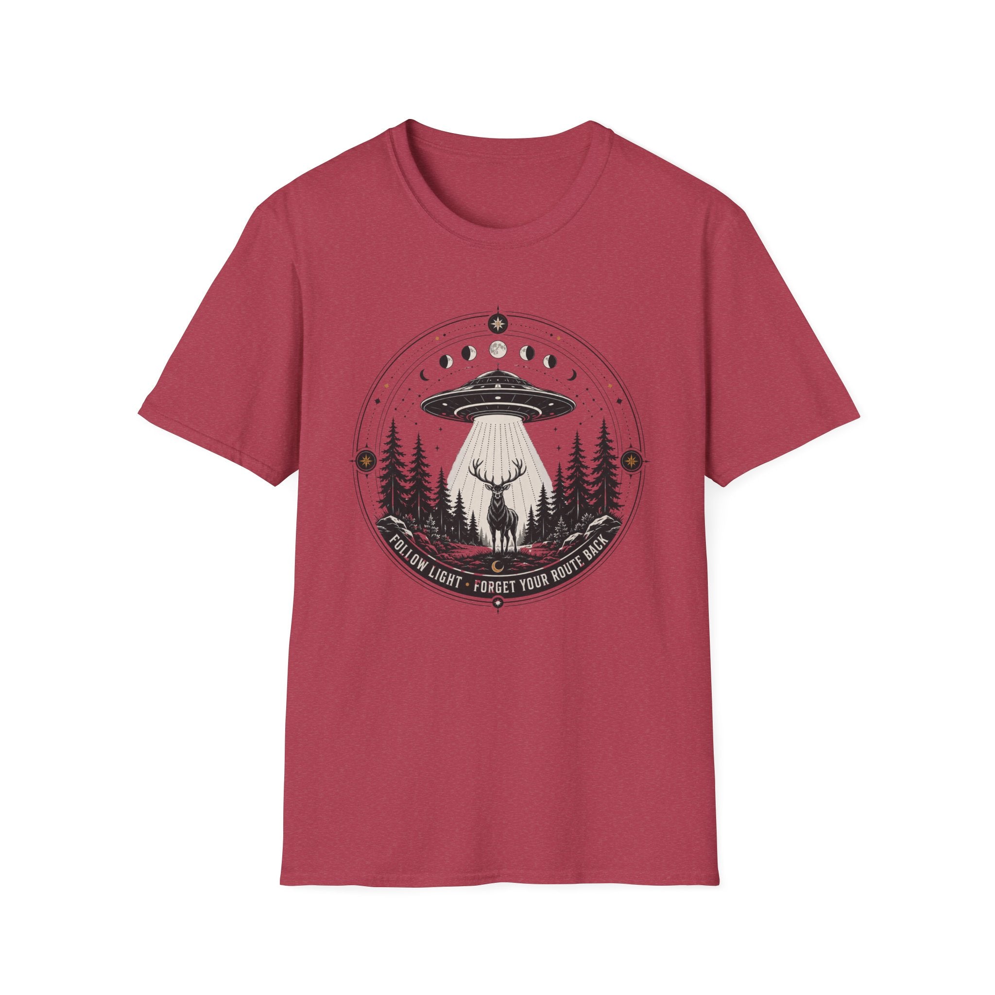 UFO Deer T-Shirt Cosmic Forest Abduction Graphic Tee