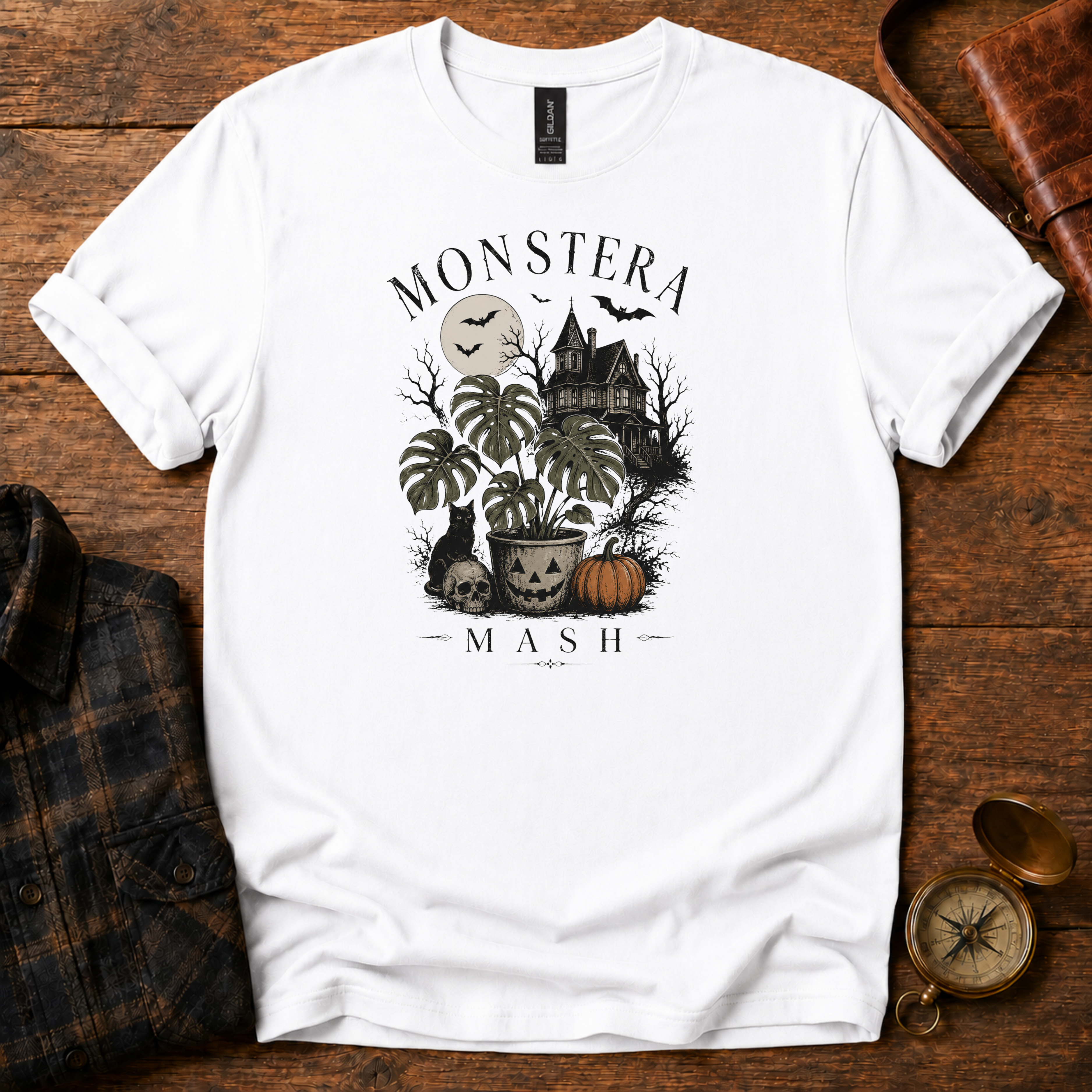 Monstera Mash Halloween T-Shirt