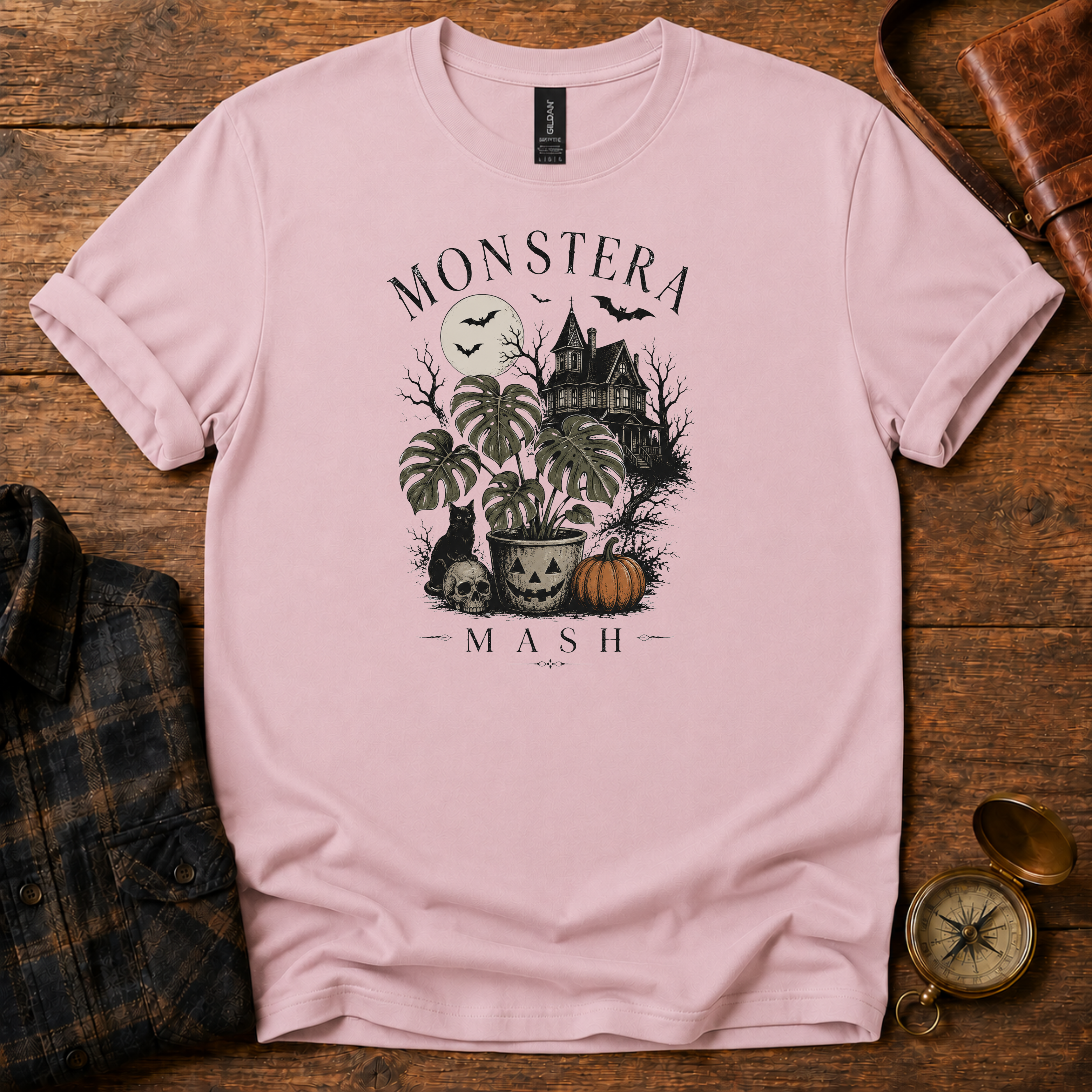 Monstera Mash Halloween T-Shirt