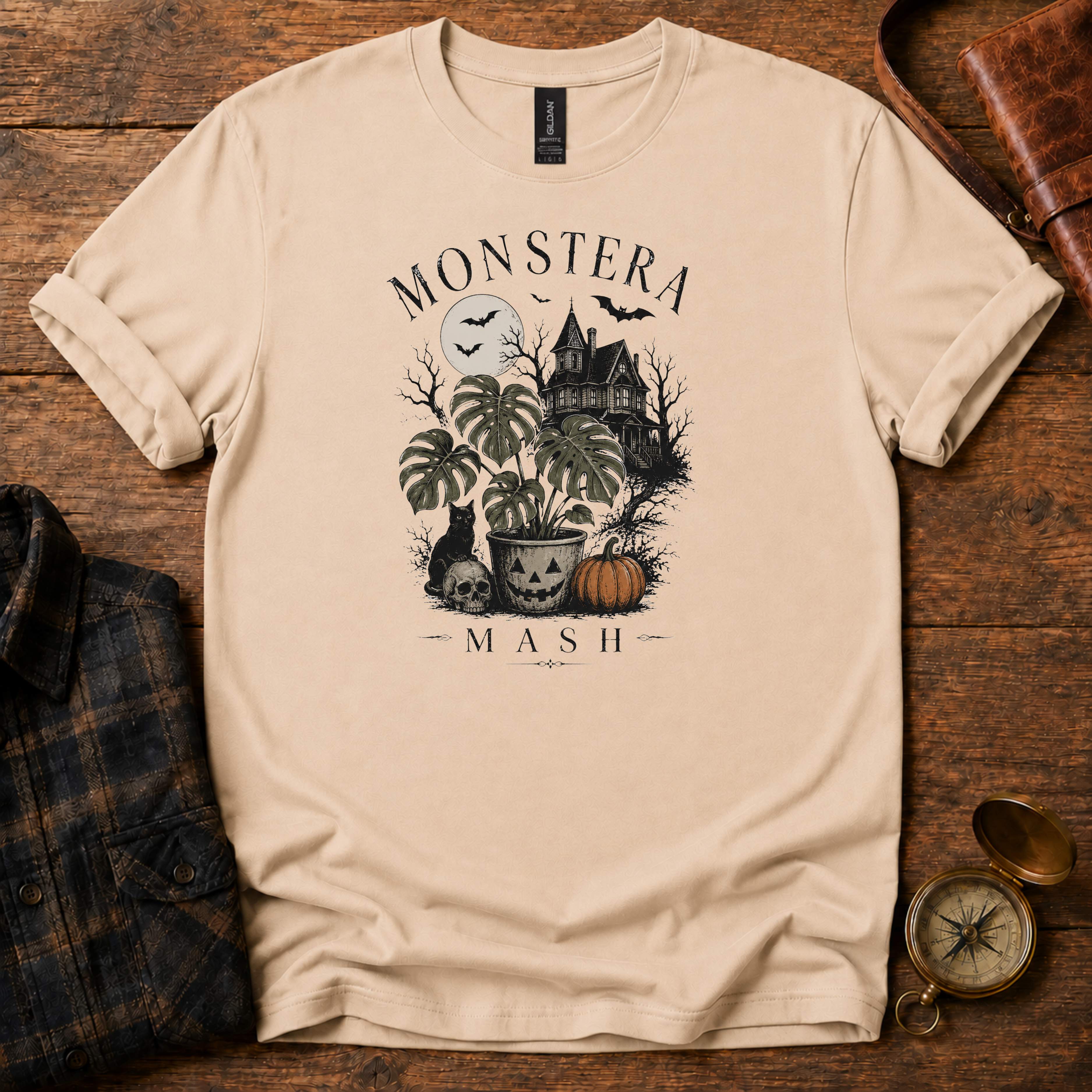 Monstera Mash Halloween T-Shirt