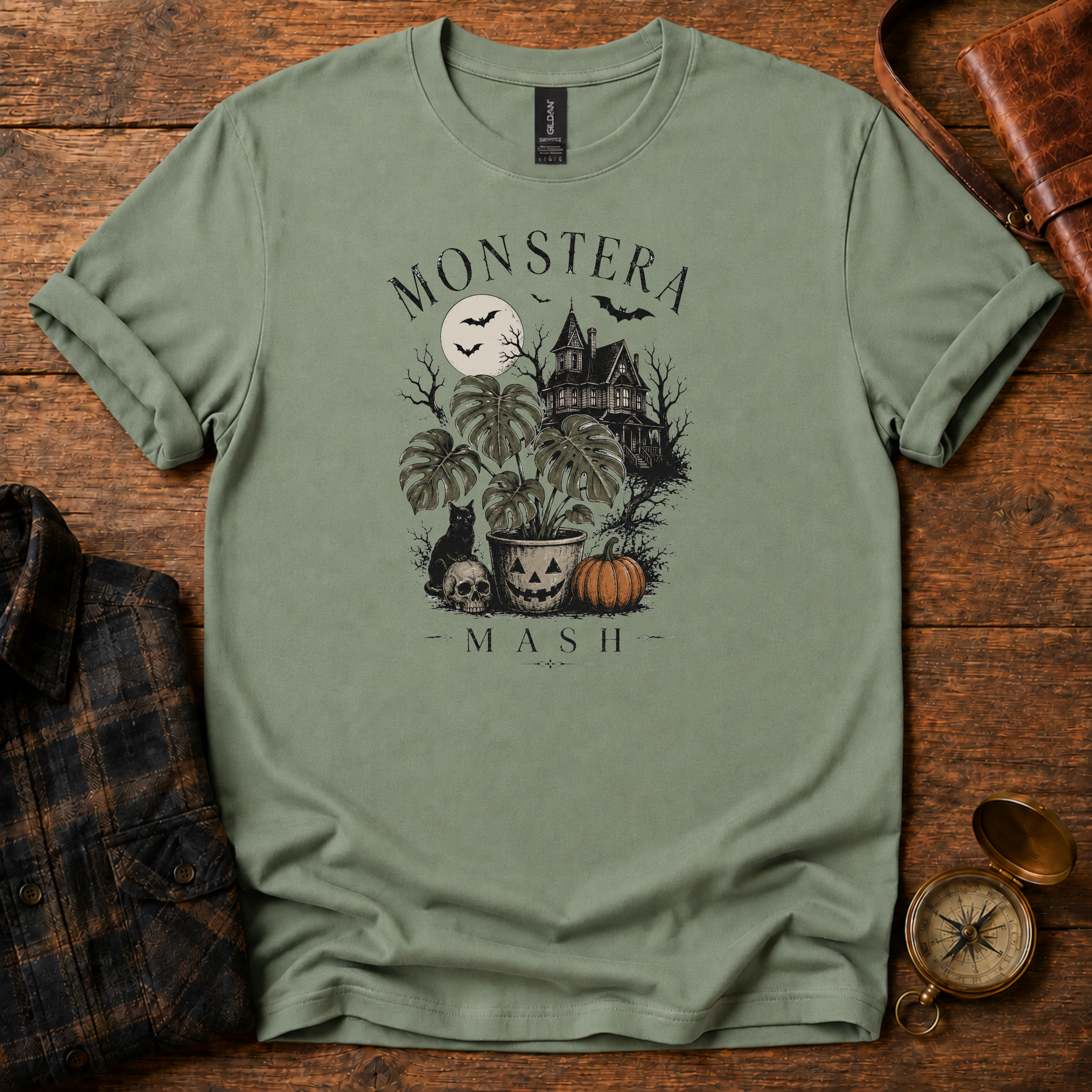 Monstera Mash Halloween T-Shirt