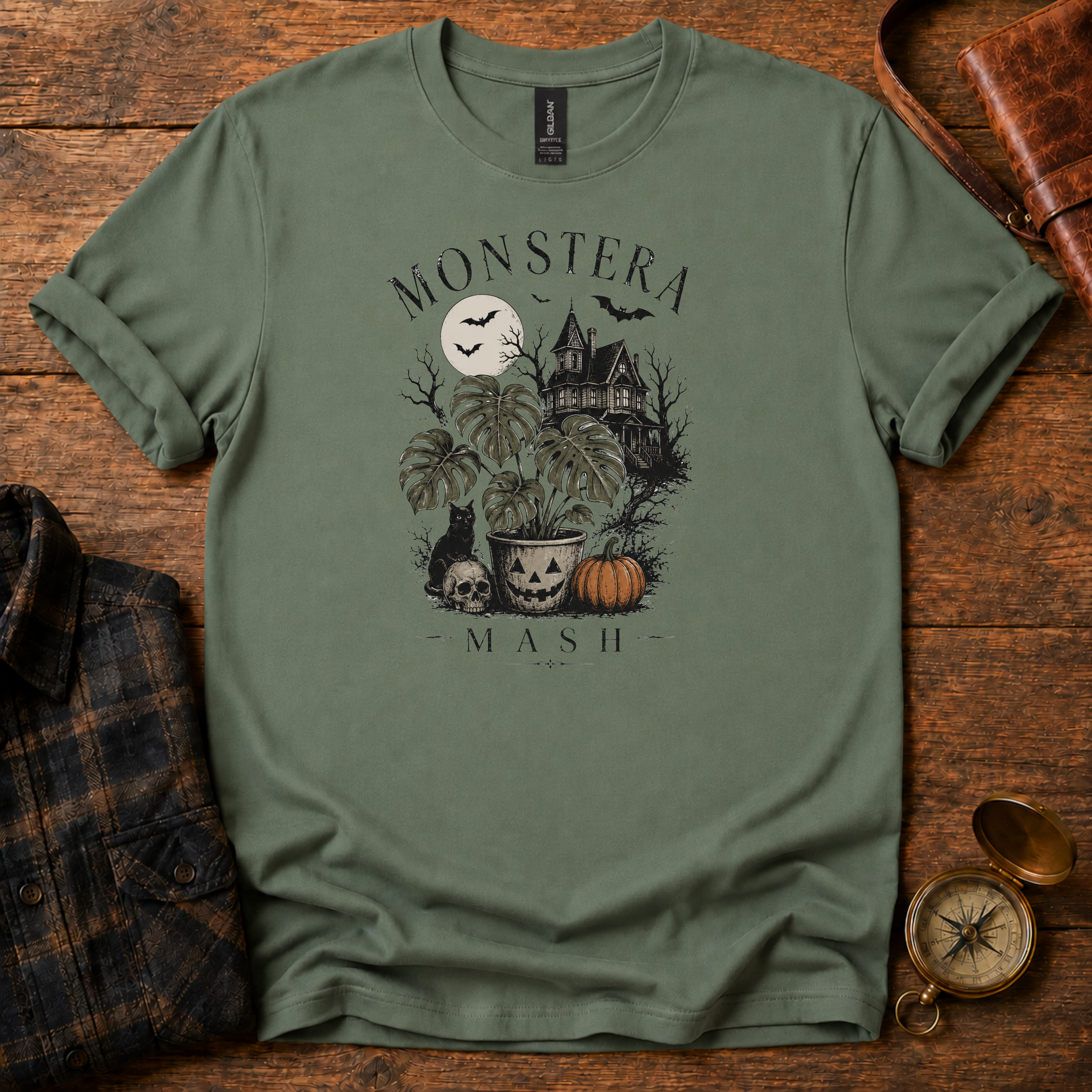 Monstera Mash Halloween T-Shirt