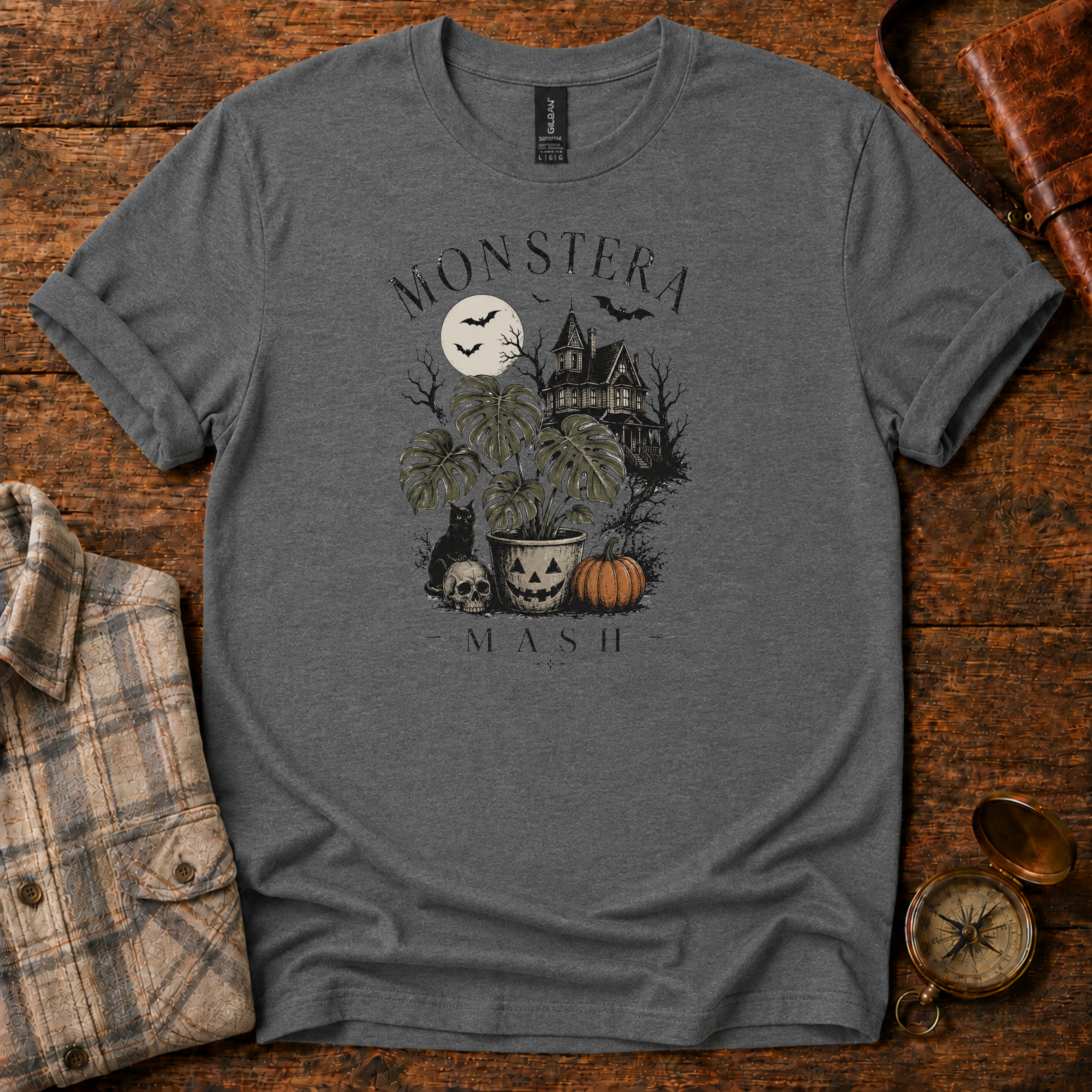 Monstera Mash Halloween T-Shirt