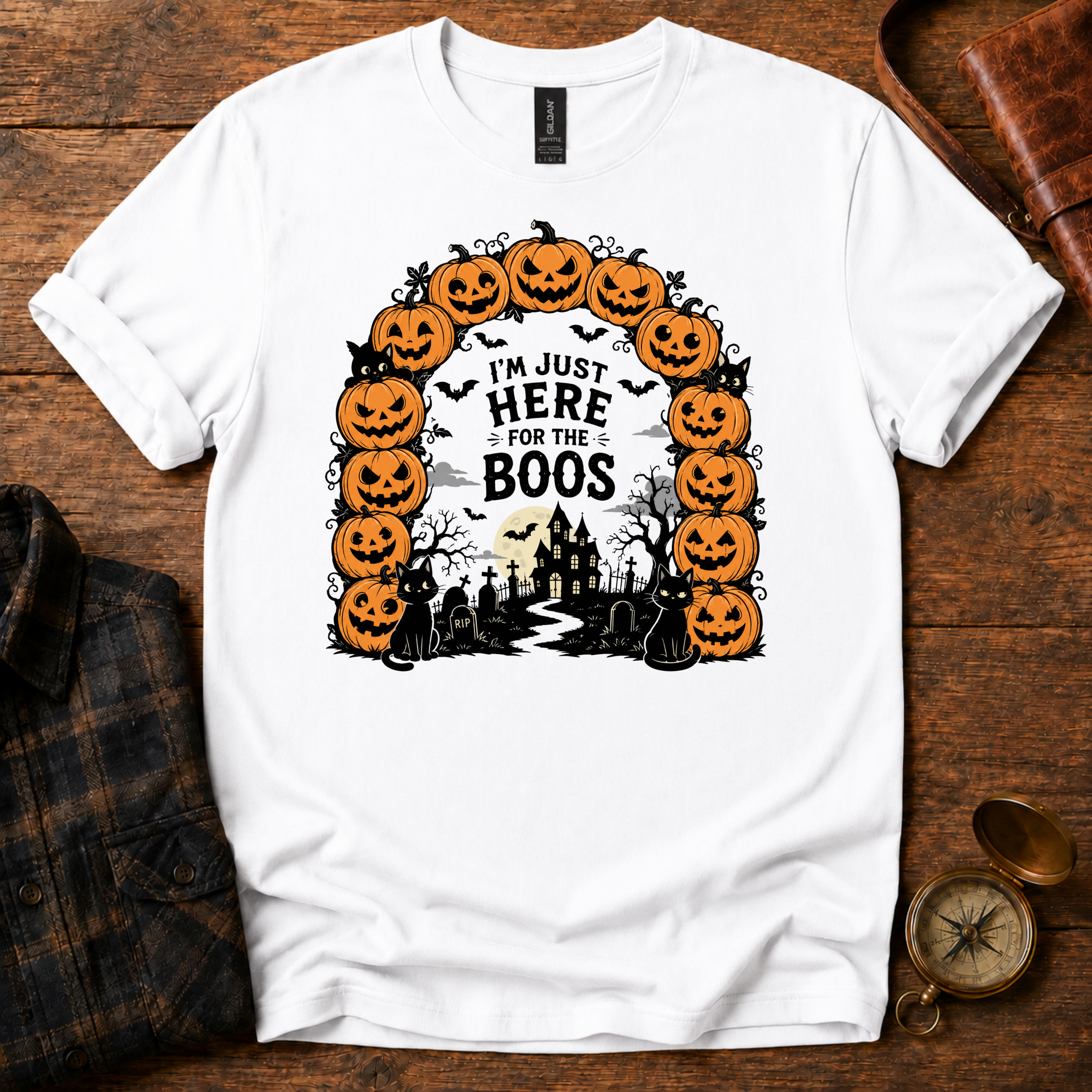 Here for the Boos Halloween T-Shirt