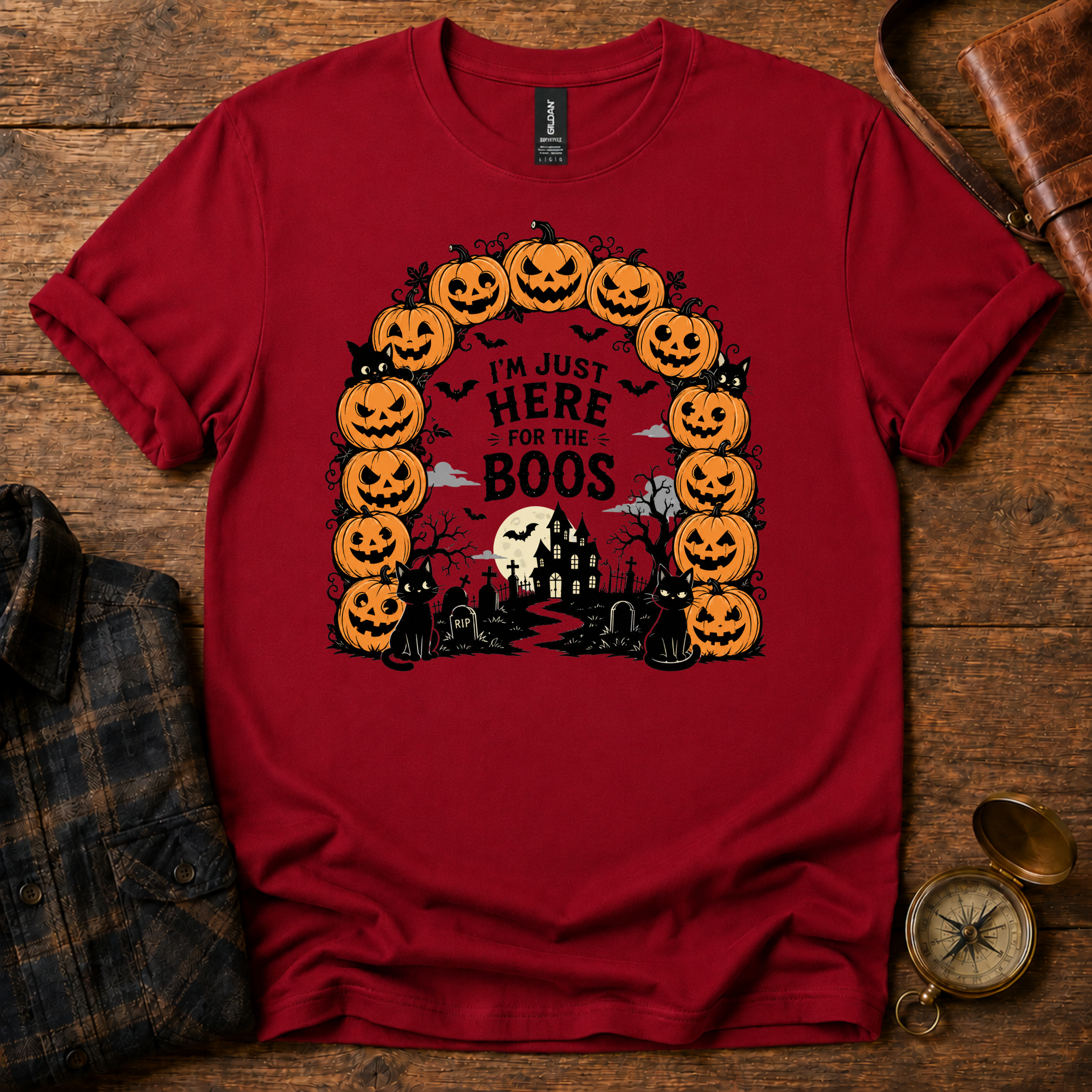 Here for the Boos Halloween T-Shirt