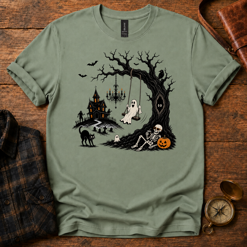 Ghost Swing Halloween T-Shirt