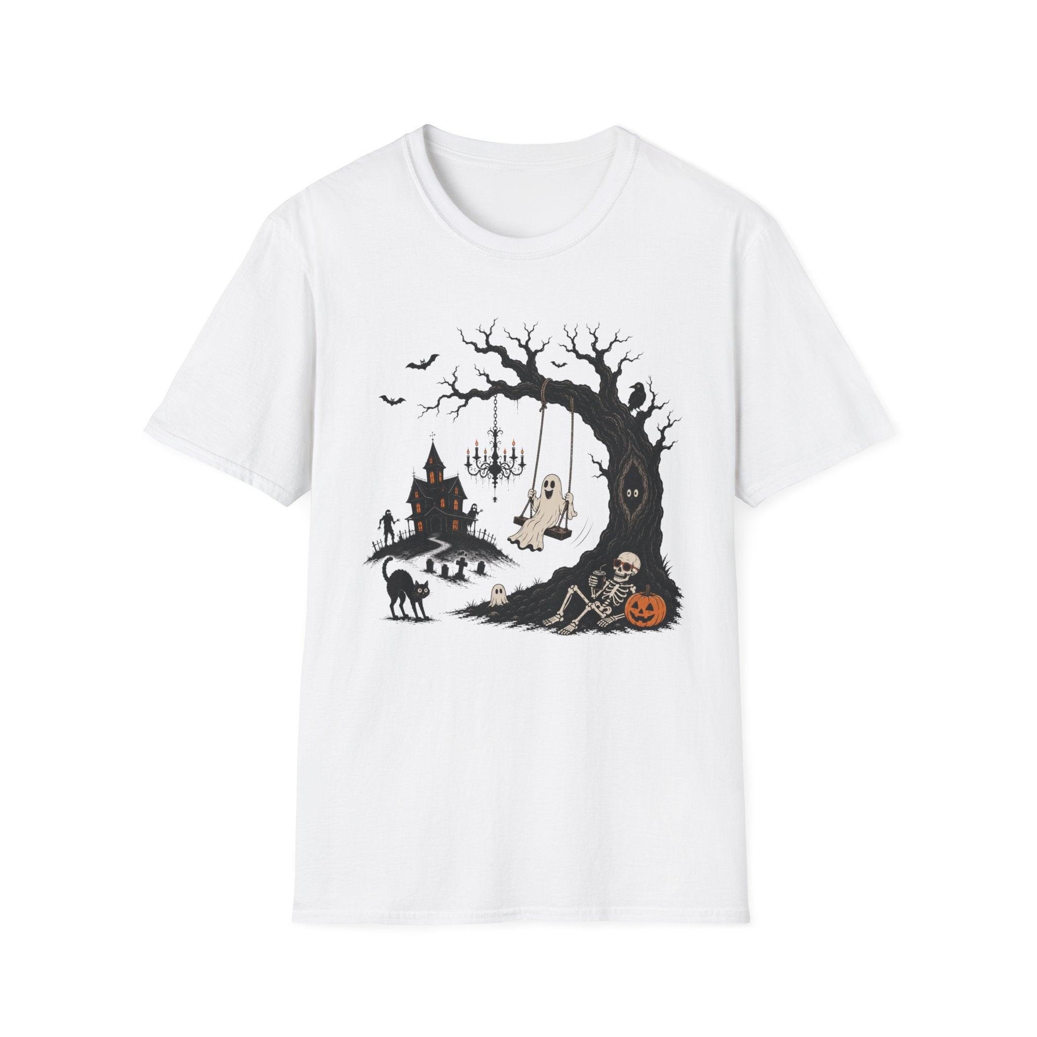 Ghost Swing Halloween T-Shirt