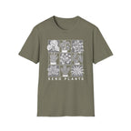 Send Plants T-Shirt Botanical Grid Plant Lover Tee