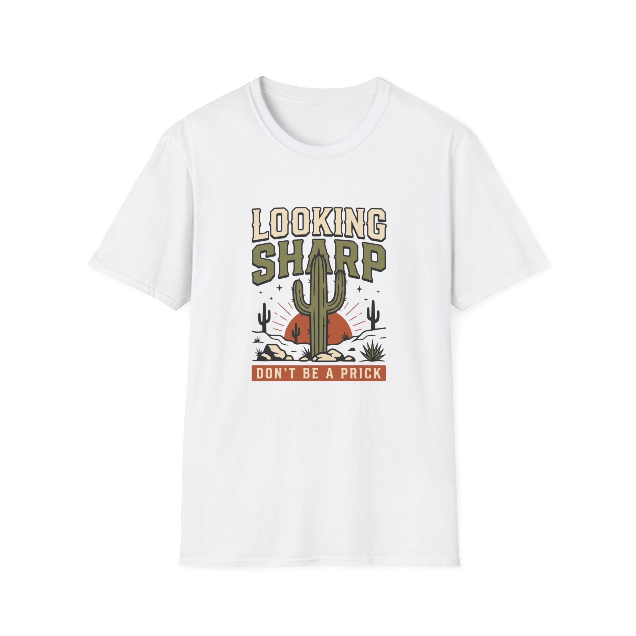 Looking Sharp Cactus T-Shirt "Don't Be a Prick" Vintage Desert Tee