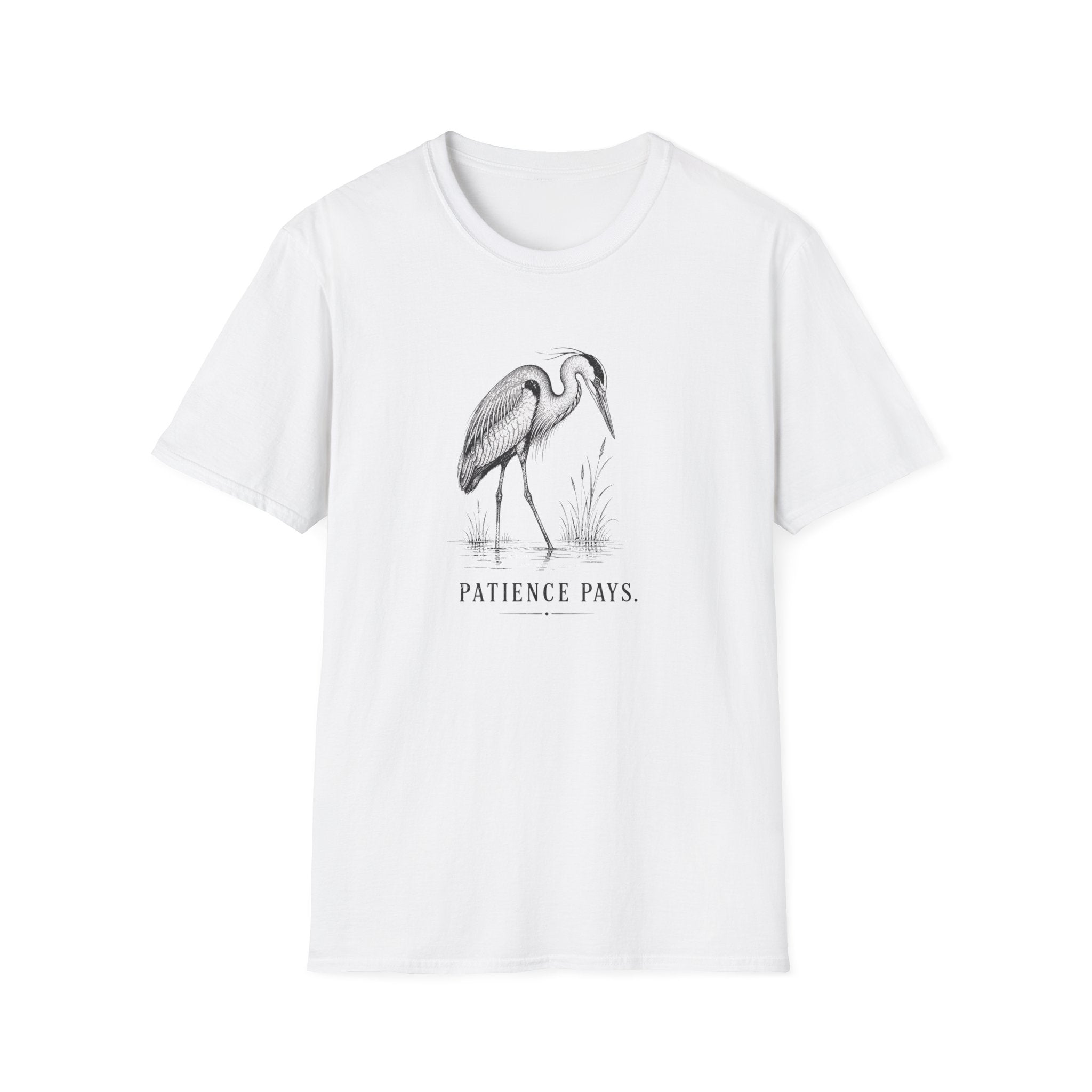 Patience Pays Heron T-Shirt
