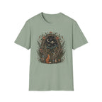 Mystic Forest Night T-Shirt — Moon, Stars & Fox Graphic Tee