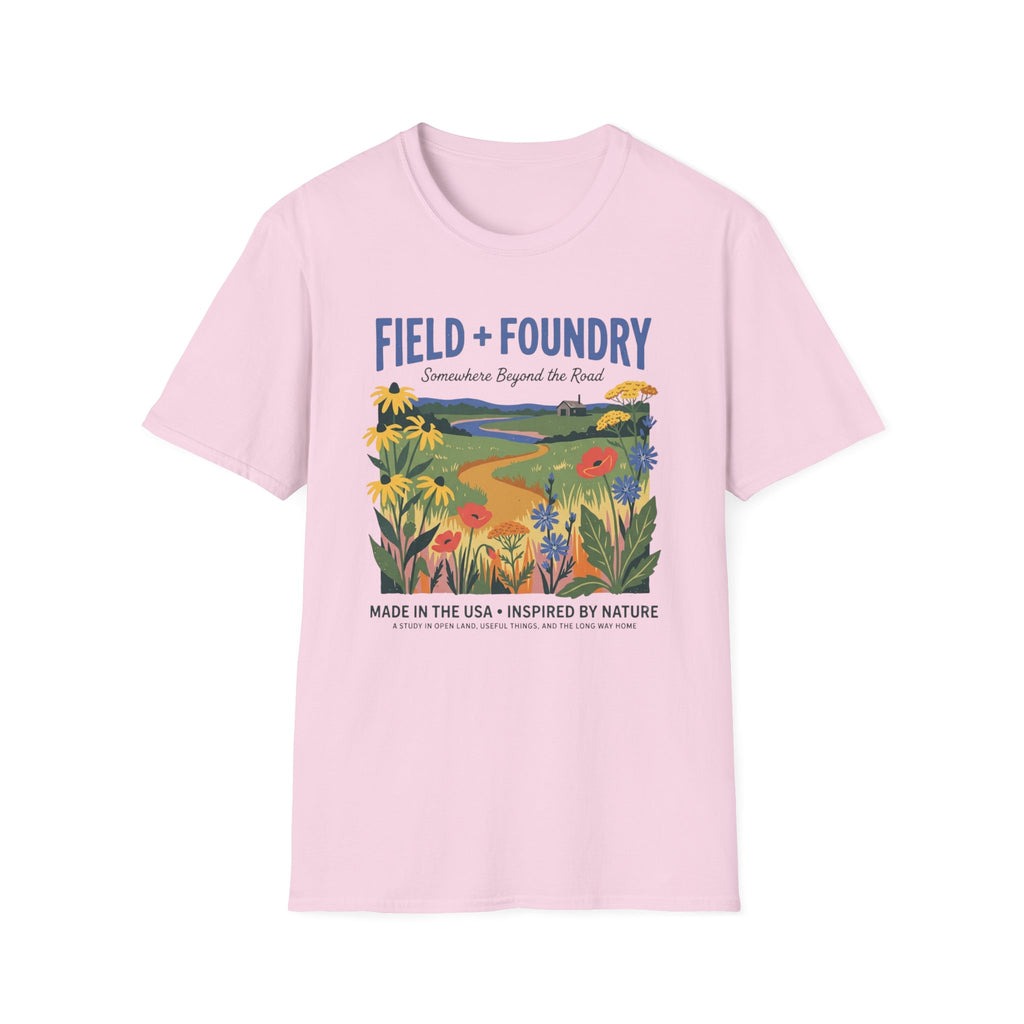 Field + Foundry 'Somewhere Beyond the Road' Graphic T-Shirt Wildflower Landscape Tee