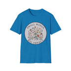 T-Shirt — "Small Wings Big Impact" Floral Graphic Tee