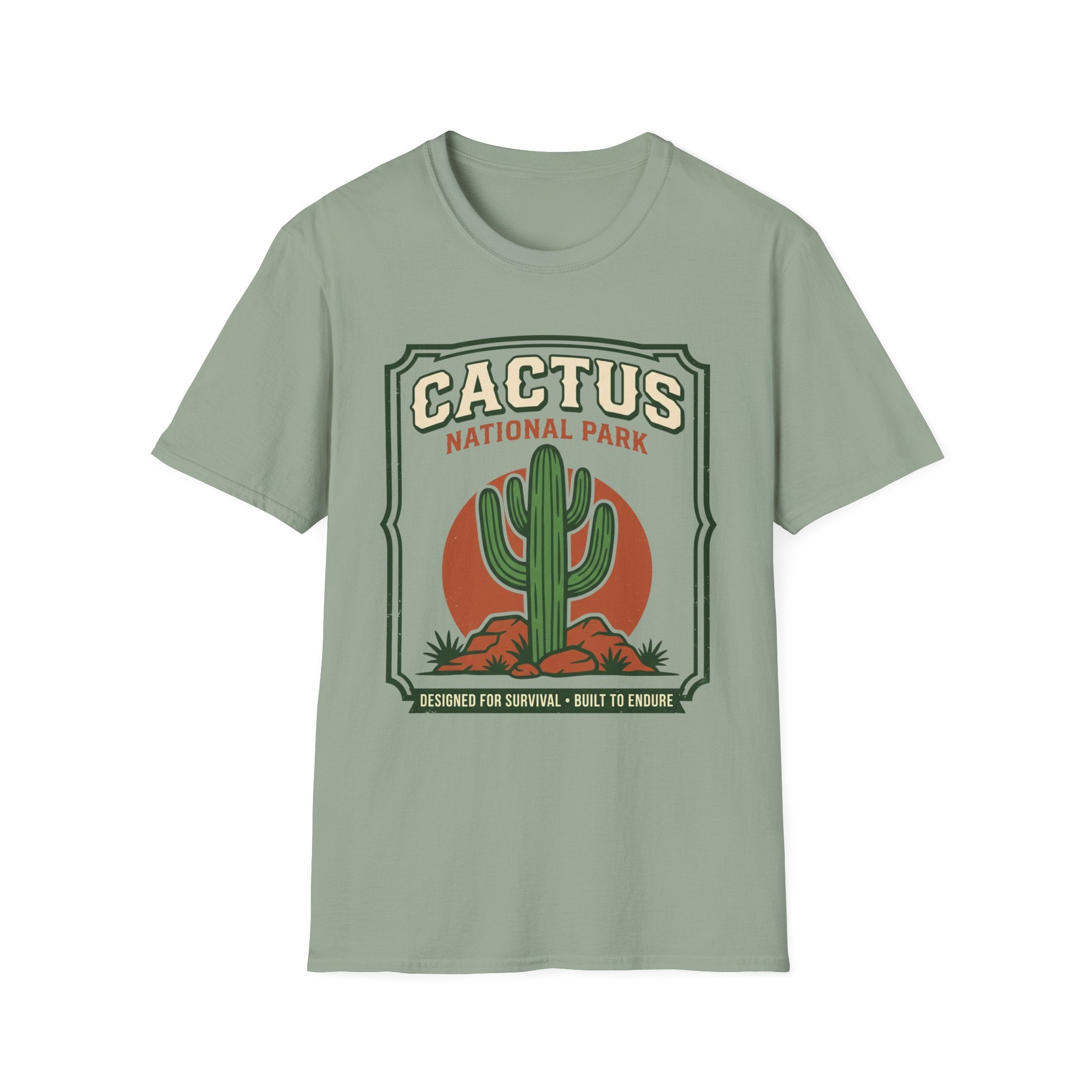Cactus National Park T-Shirt — Retro Desert Cactus Graphic Tee