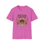T-Shirt 'Pollen Drunk' Floral Bee Tee (Gardener Plant Mom Gift)