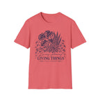 Botanical Plant T-Shirt — 'Living Among Living Things' Graphic Tee
