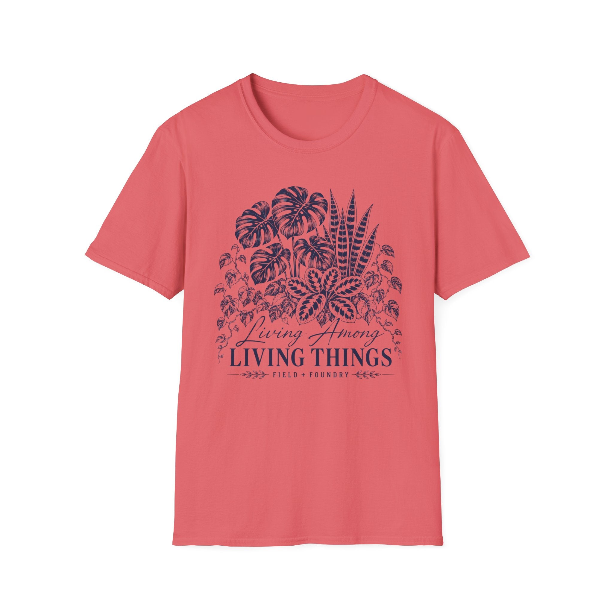 Botanical Plant T-Shirt — 'Living Among Living Things' Graphic Tee