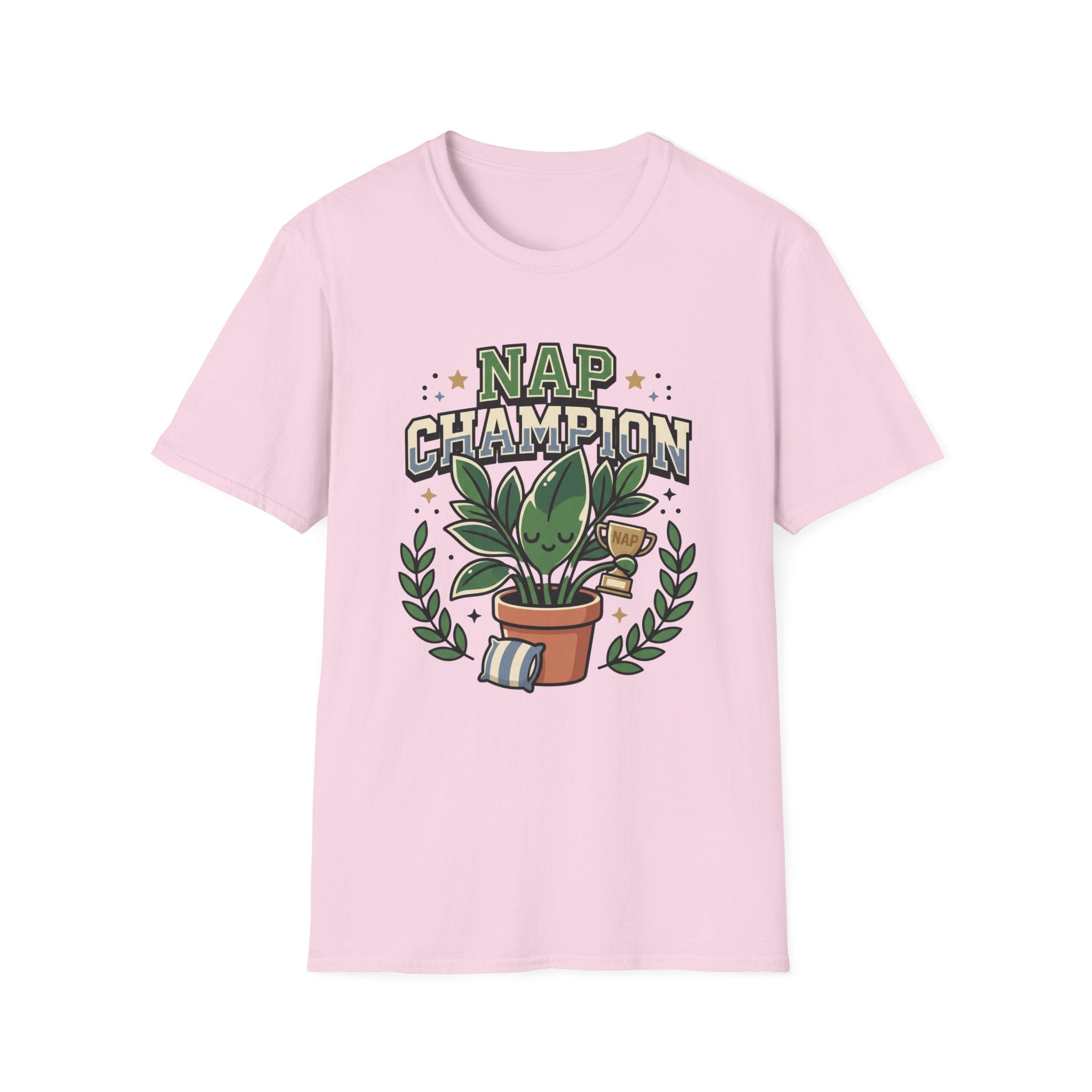 Nap Champion T‑Shirt Funny Plant Lover Sleepy Vibes