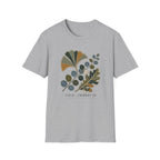 Embroidered Leaf Graphic T-Shirt