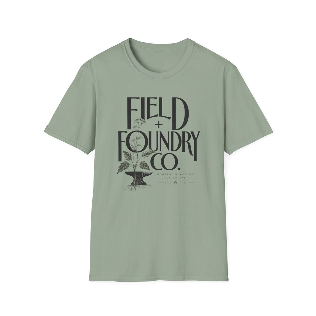 Field + Foundry Co. Logo T-Shirt — Vintage Botanical Graphic Tee